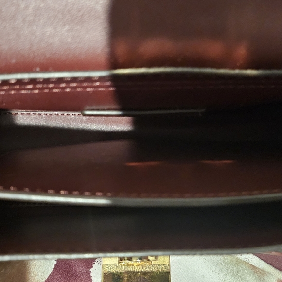 Michael Kors Lita Lucious Burgundy Logo Medium Crossbody - Picture 4 of 4